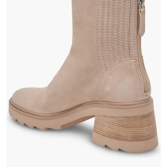 Dolce Vita Marty H2O waterproof bootie tan/taupe 2 3/4" Block heel size 7.5 NWT - Picture 2 of 10